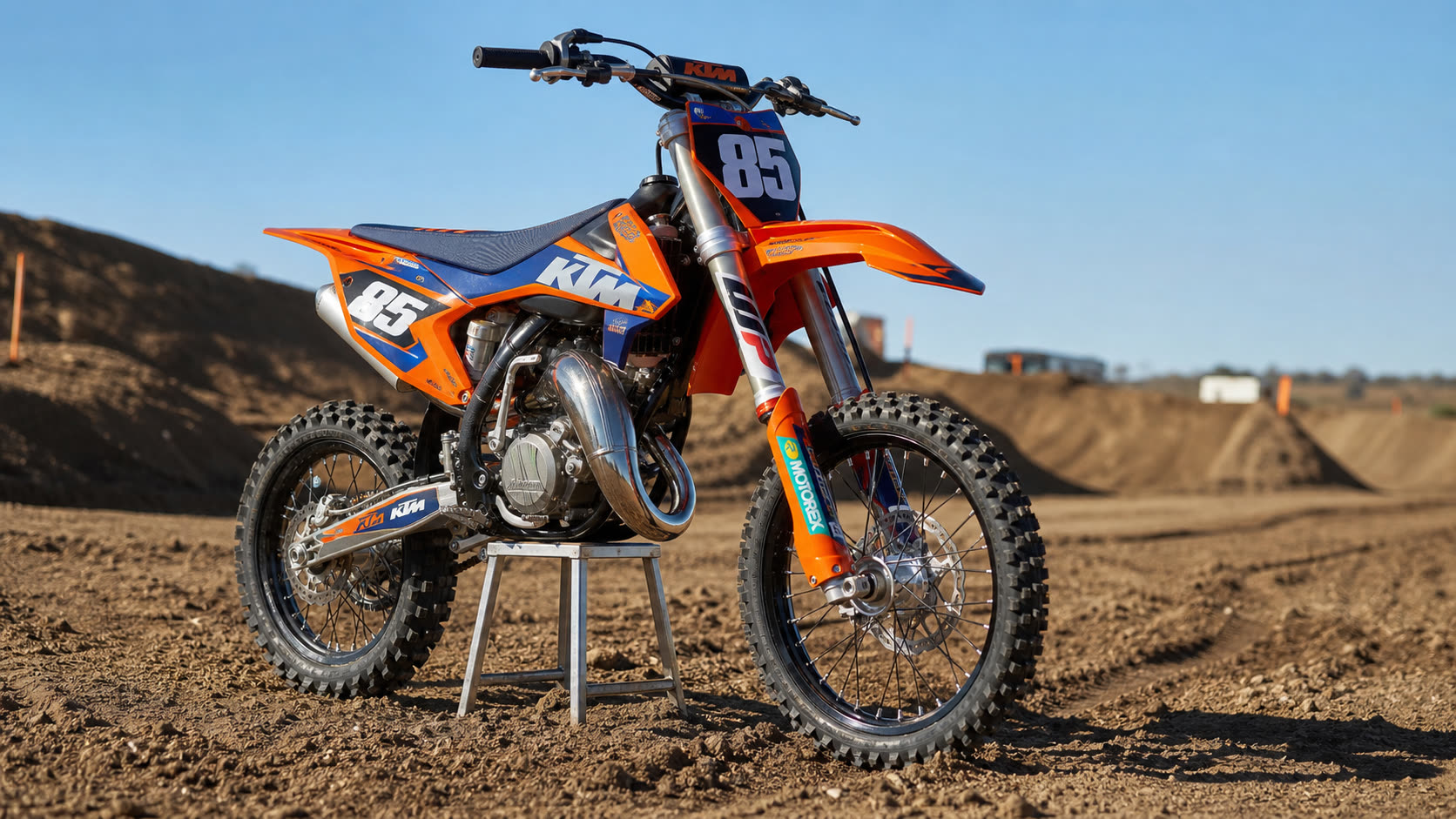 KTM 85 SX : configuration roues 19/16 pour la progression des jeunes pilotes