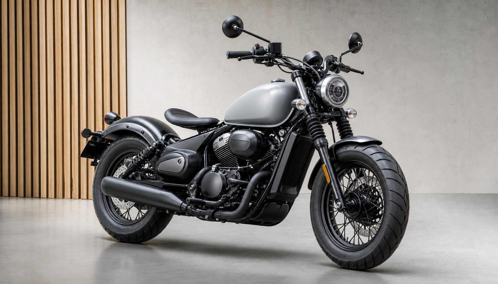 Selle et guidon Hyosung Bobber 125 détail custom